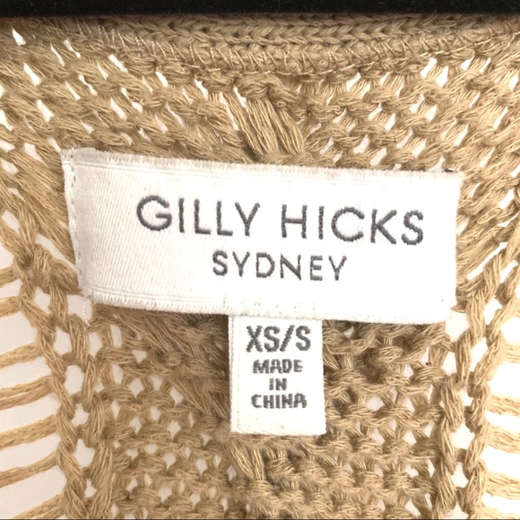 Gilly Hicks Sequined Fringe Open Sweater Vest - Picture 6 of 9
